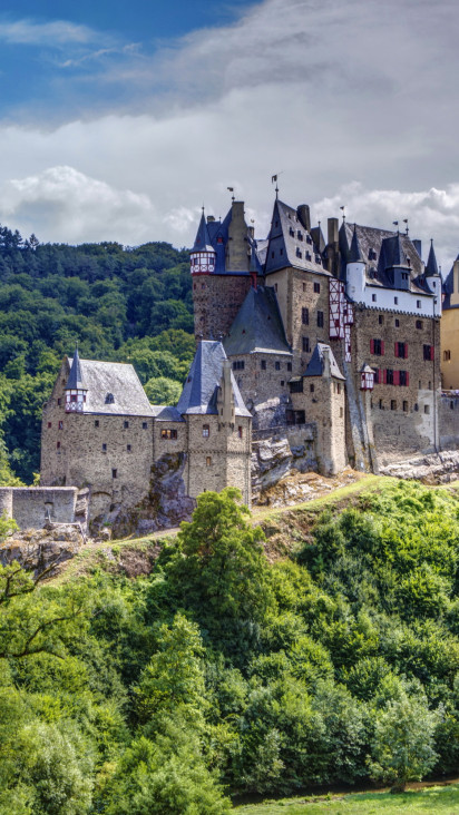 Обои Burg Eltz Германия Города Замки Германии, Обои Для Рабочего.